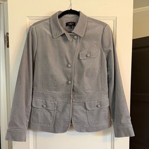 Talbots Gray Velvet Jacket for Women